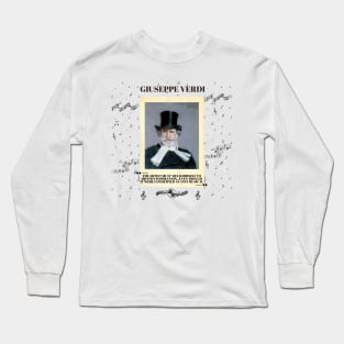 Portrait of Giuseppe Verdi Long Sleeve T-Shirt